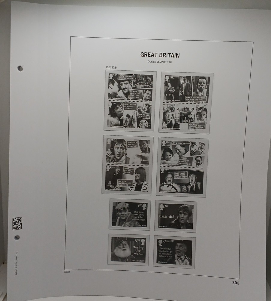 Great Britain 2021 Davo Album Hingless Supplement