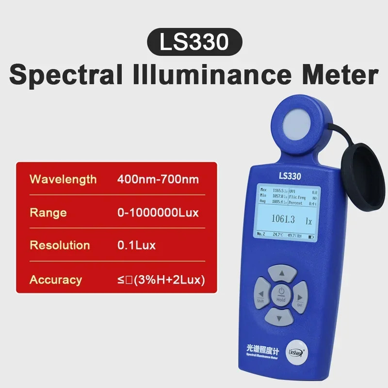Luxmeter Cct Cri Luxometer Light Meter Illuminometer High Precision Spectral