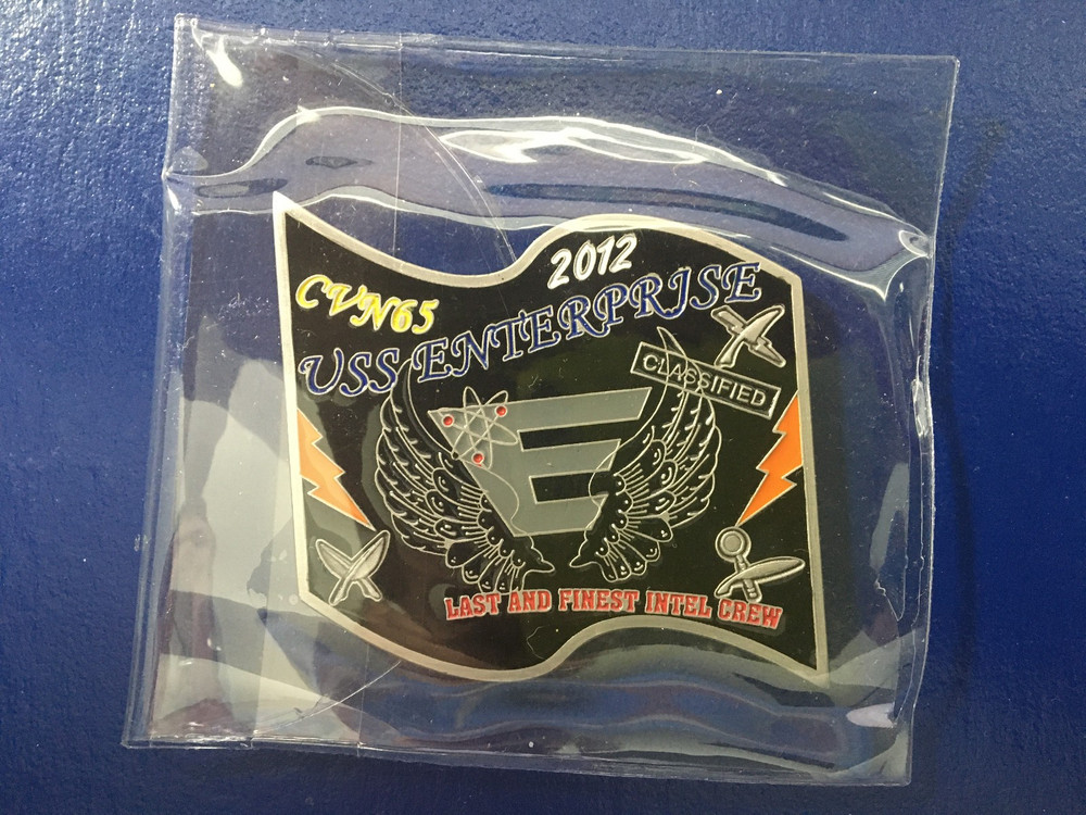 CHALLENGE COIN - USS Enterprise CVN-65 ~ Intel ~ Final Deployment 2012 MINT