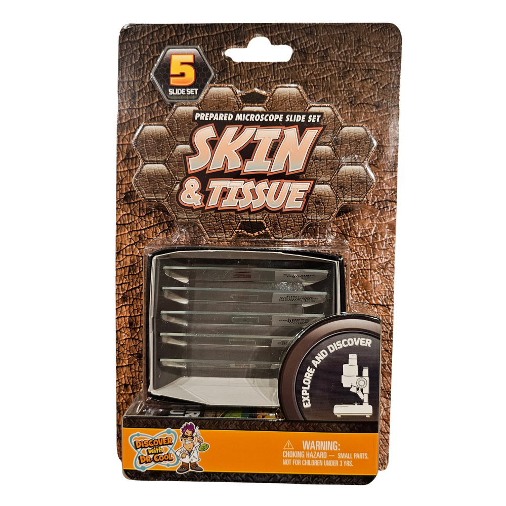 Discover With Dr. Cool Prepared Microscope Slide Set - Skin & Tissue