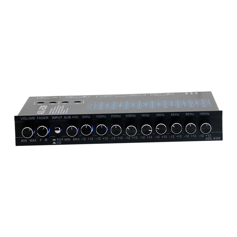 9 Band Equalizer Easy Installation with CD AUX Input Car Audio Equalizer