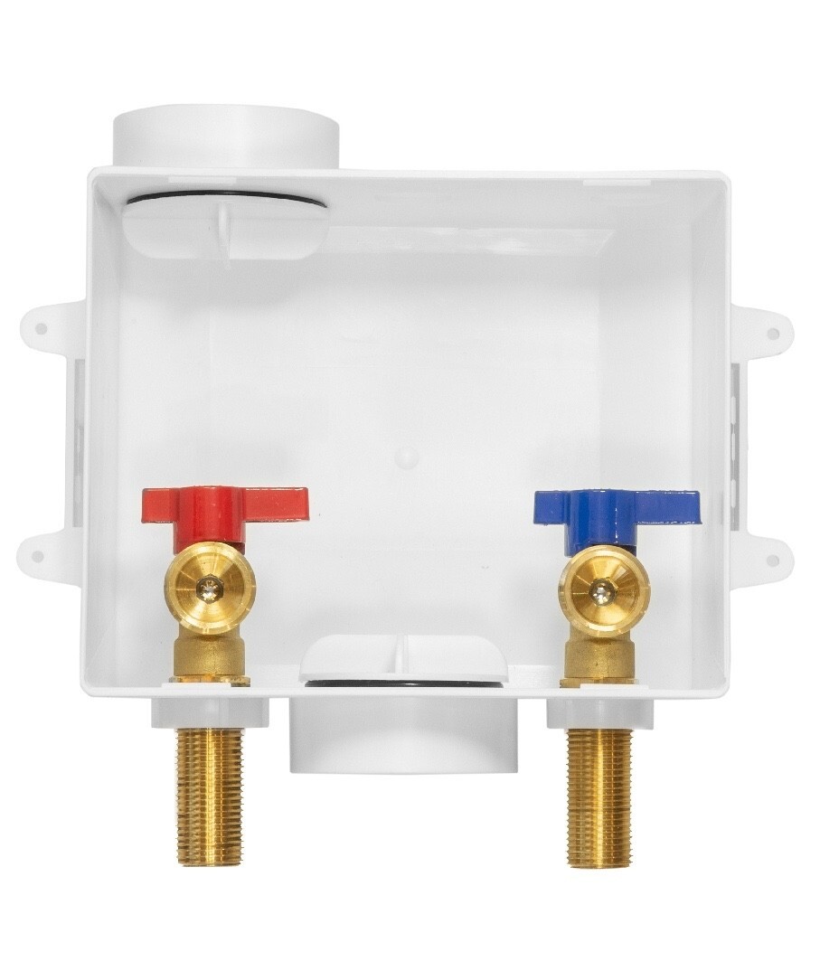 EFIELD Washing Machine Outlet Box ,With Brass Valves , 1/2" MIP Sweat Connection
