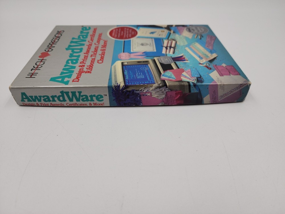 Commodore 64/128 Game Software 1986 Award Ware Hi Tech Expressions Design Print
