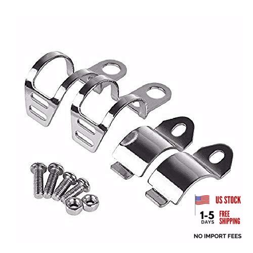 1pair Metal Motorcycle Modified Turn Signal Light Indicator Mount Bracket White