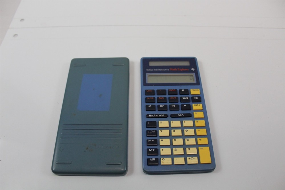 Texas Instruments Math Explorer Calculator Working Vintage