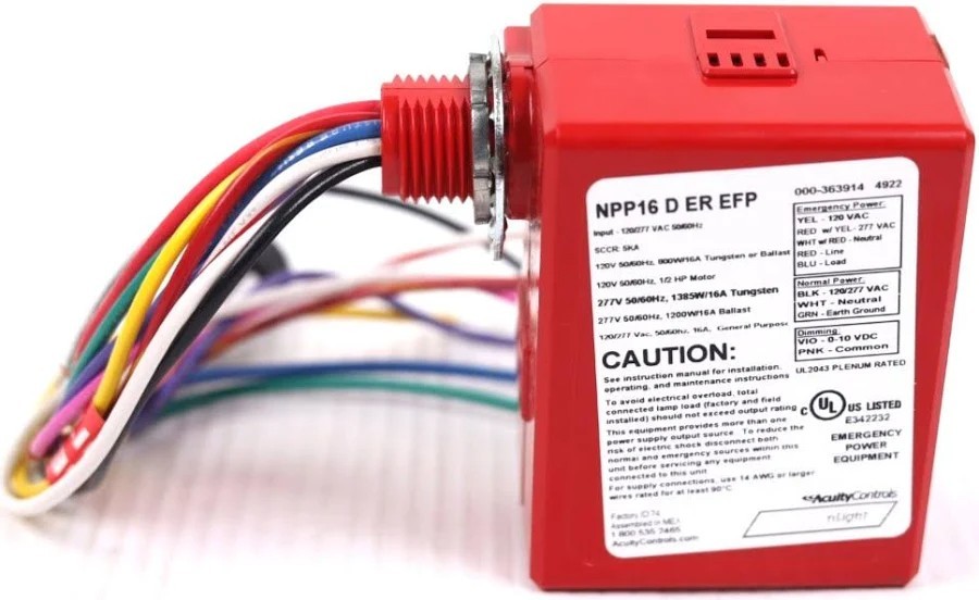 Acuity Controls nLiGTH NPP16 D ER EFP