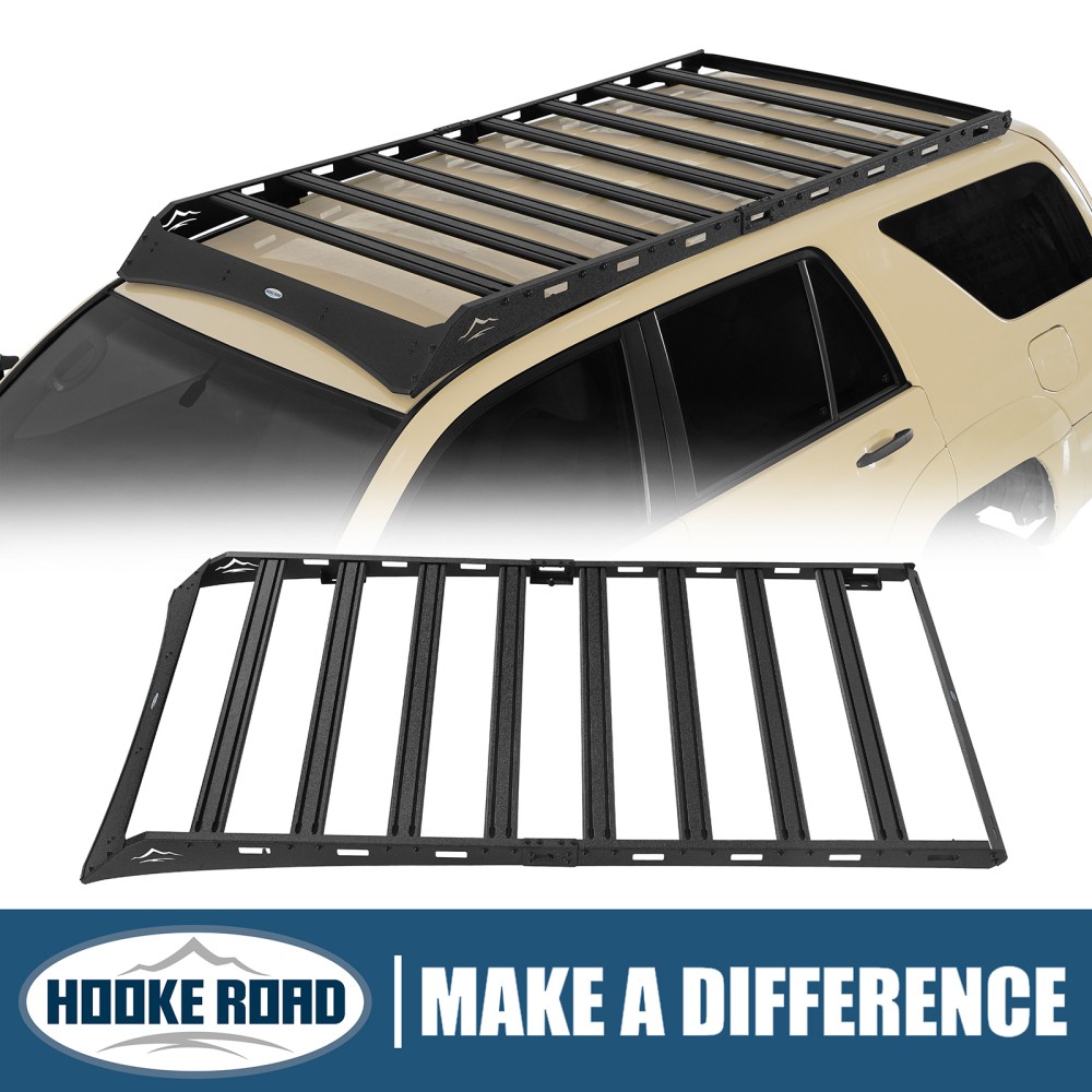 Hooke Road Roof Rack Luggage Carrier Basket Black for Toyota 4Runner 2003-2009