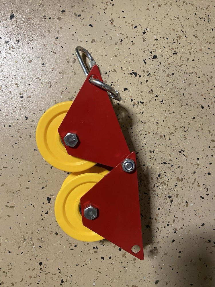 Adjustable Double Wheel Pulley for Fiber Cable