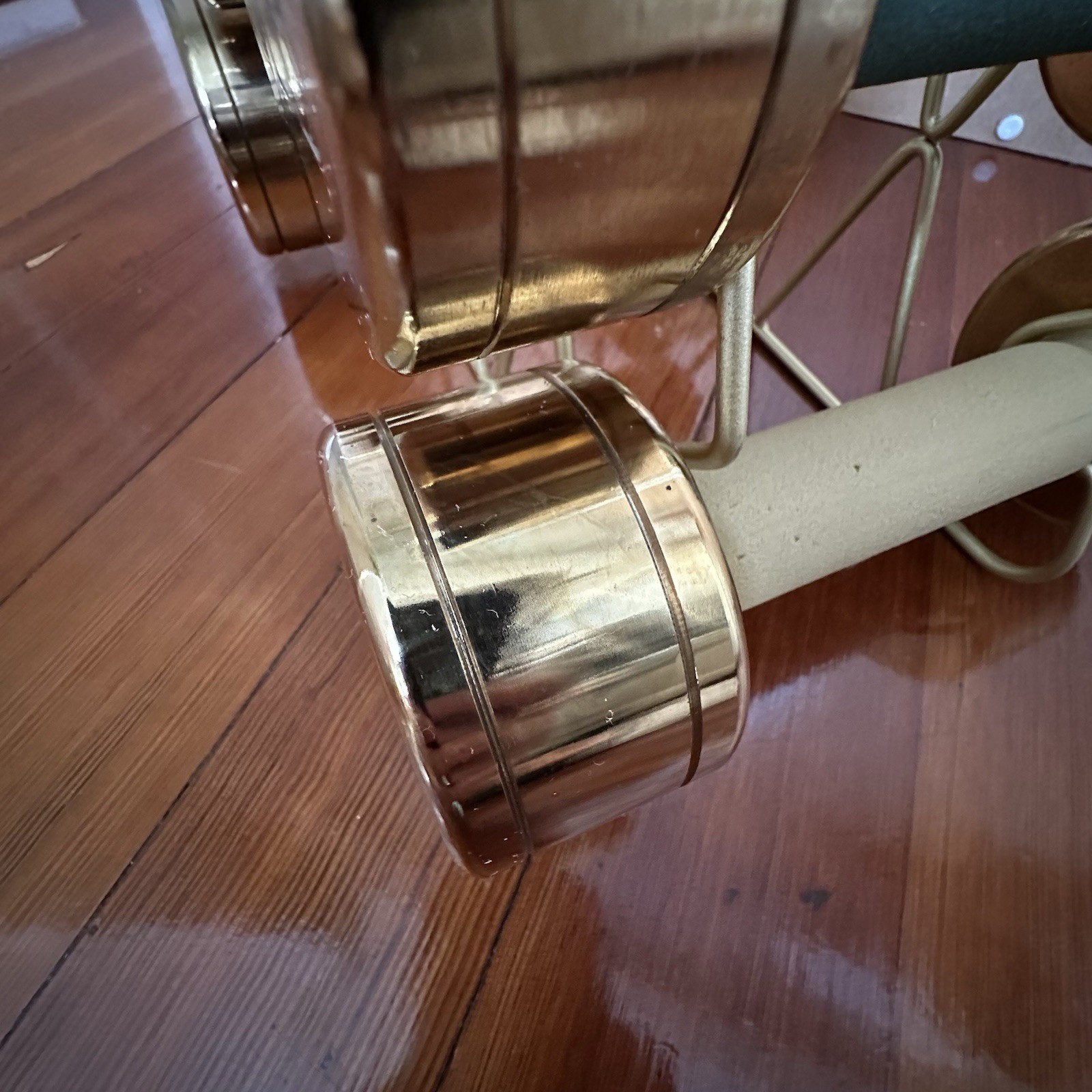 Blogilates Rare Discontinued Gold Dumbbell Weights 3lbs 5lbs 8lbs 10lbs Full Set