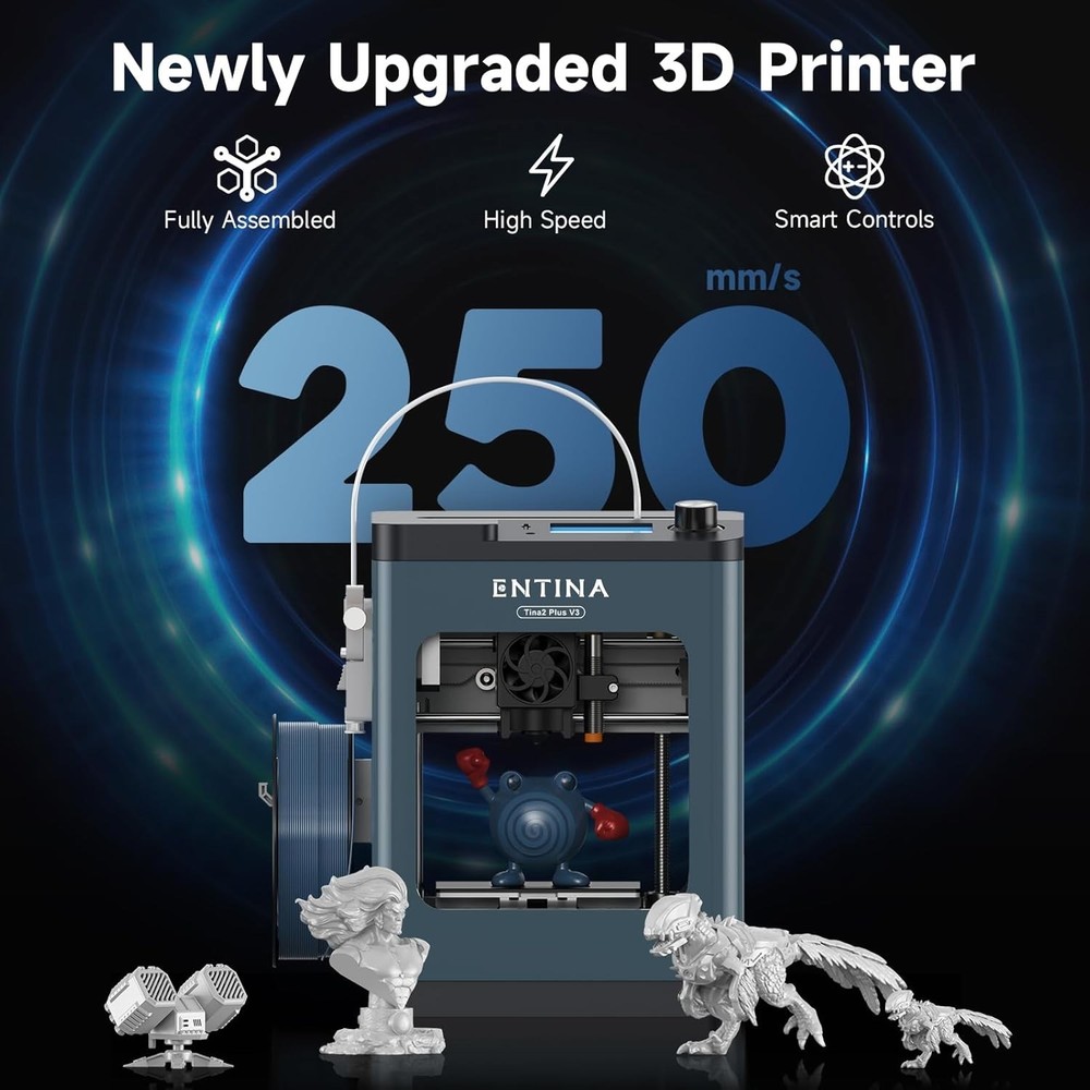 FDM 3D Printer Auto Leveling Large Volume with 4x250g PLA Filament Kit
