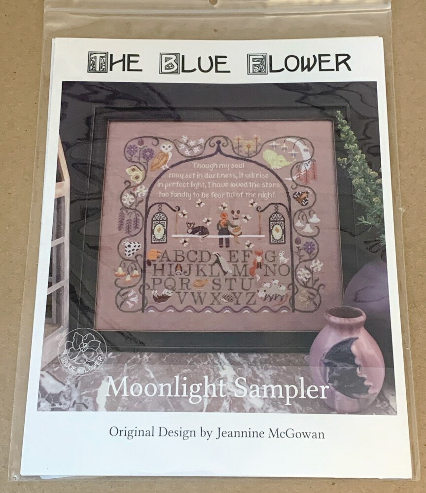 The Blue Flower "Moonlight Sampler" Cross Stitch Pattern