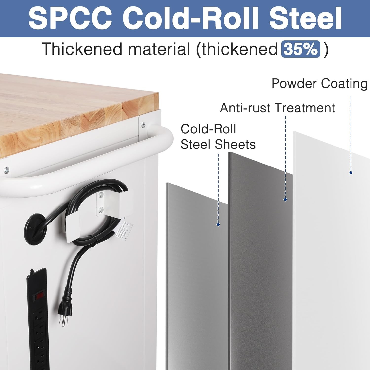 WORKPRO 62" 7-Drawers Heavy Duty Rolling Tool Chest Mobile Tool Storage Cabinets