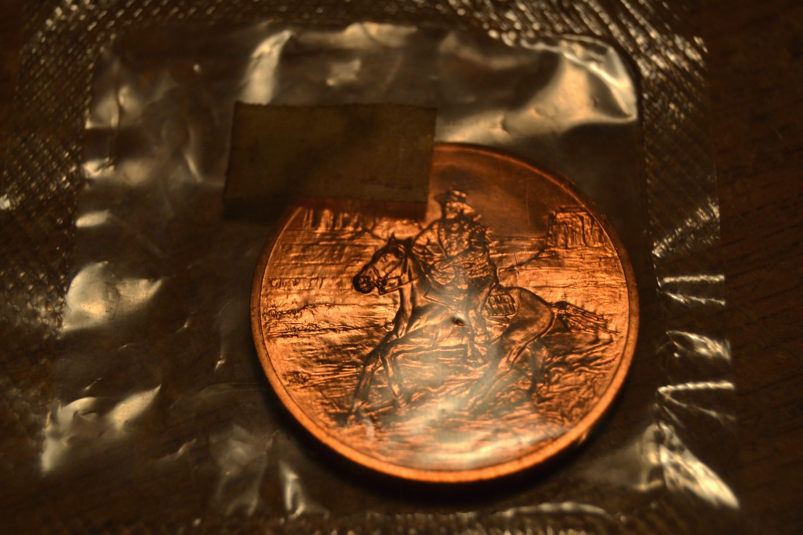 Coin Medal John Wayne American Commemorative Bronze Token 1979 Cowboy Vintage