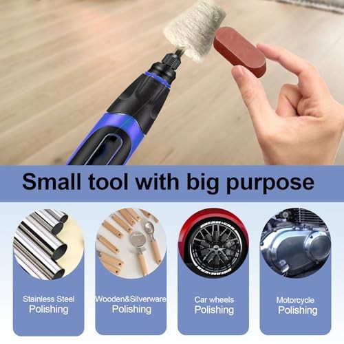 Neeki 6 Drill Buffing Wheels and 3 Polishing Compounds, Multi-Specification 9
