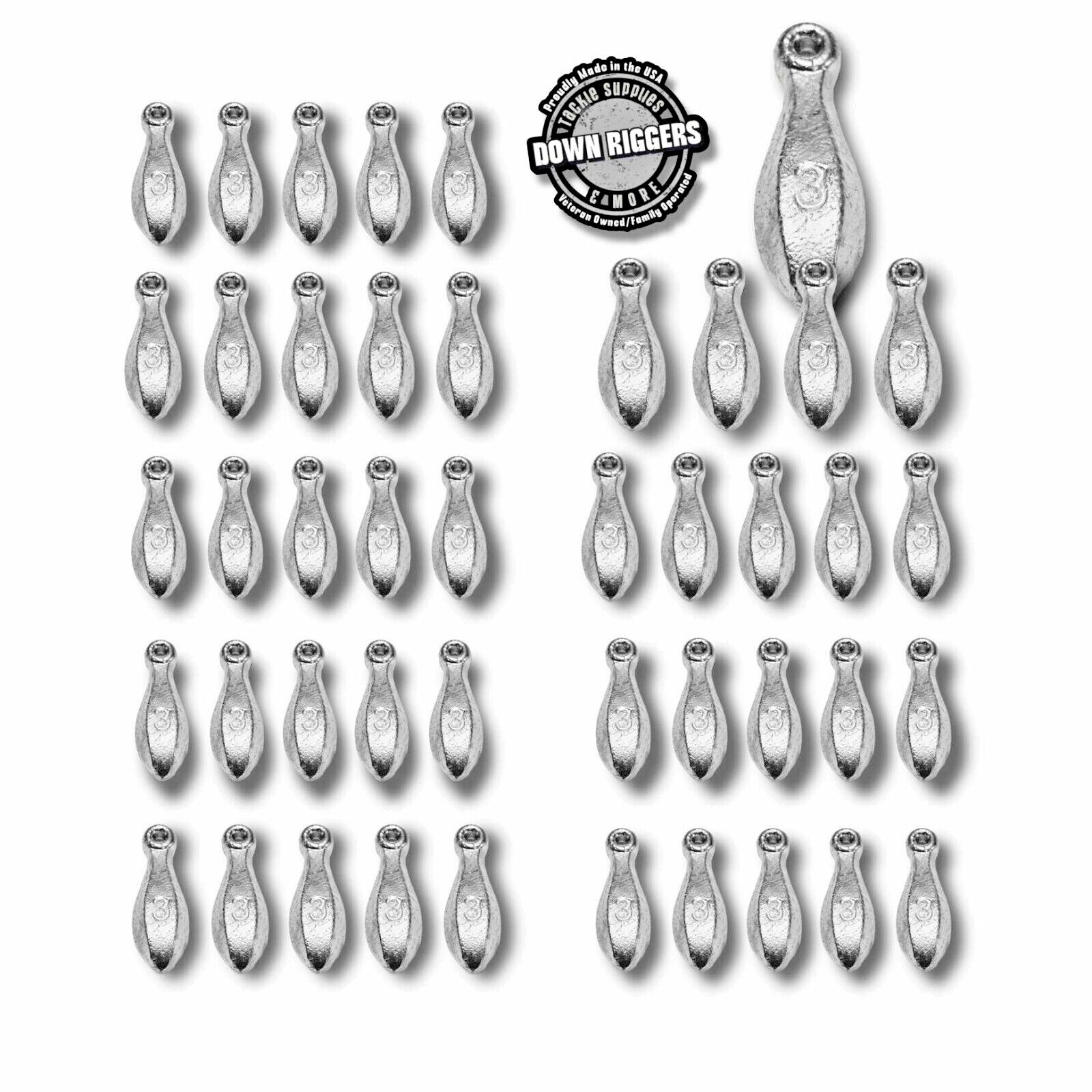 3oz Bank Sinker - Select Qty up to 45pk / Handcrafted By Down Riggers LLC