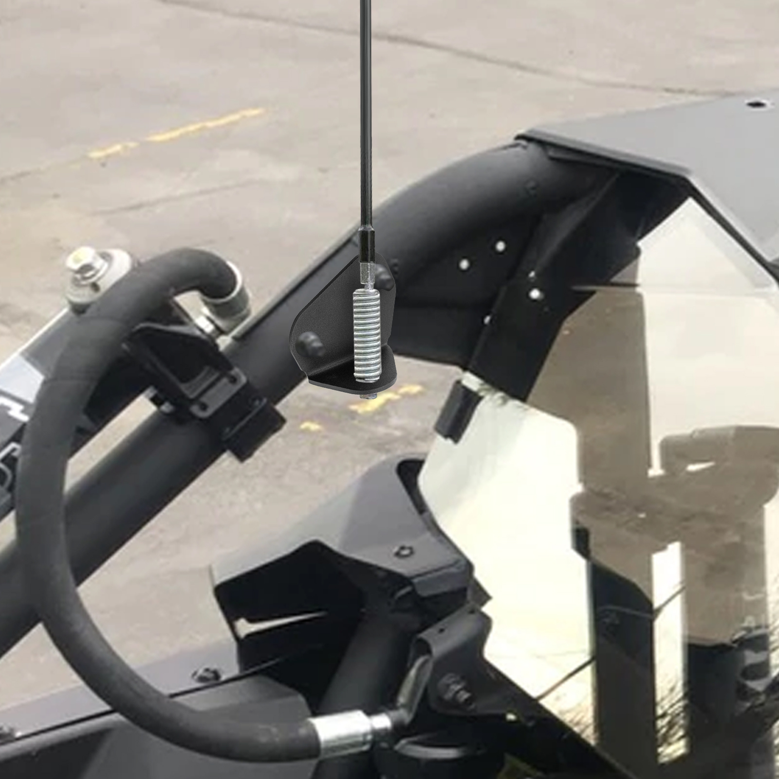 2X For Can-Am Maverick X3 Rear LED Flag Whip Antenna Reverse Light Mount Bracket