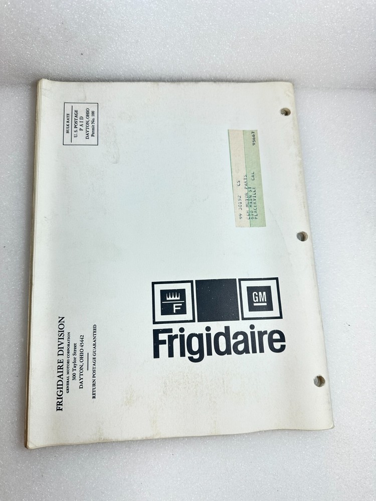 FRIGIDAIRE TECH-TALK Manual Miscellaneous Vol. 78 #8