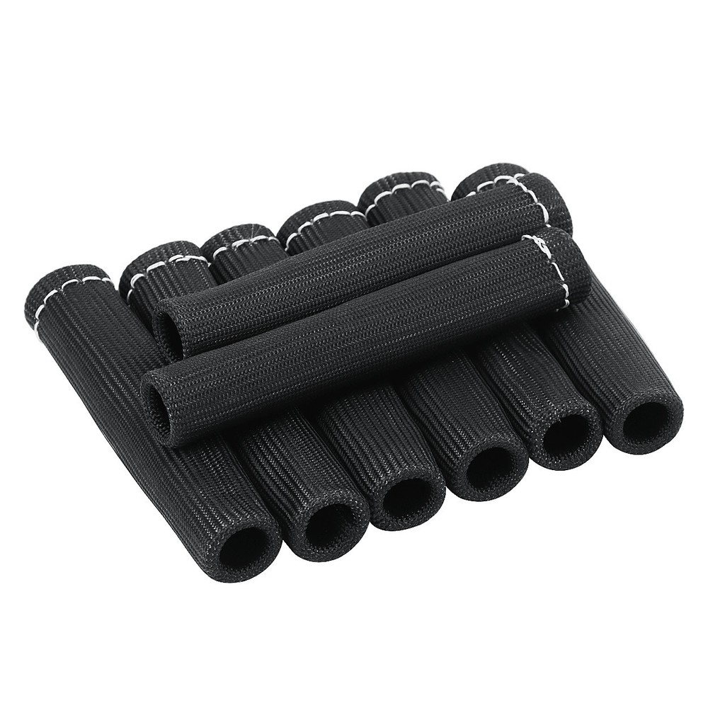 Spark Plug Heat Shield Protector Engine Spark Plug Wire Separator Black 20Pcs