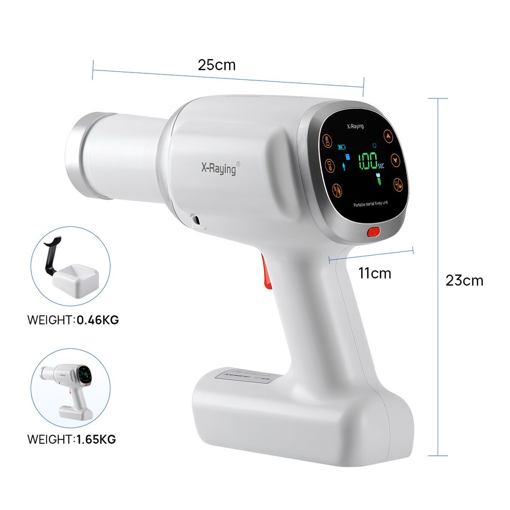 USA Dental Handheld X-rays Unit Machine +Scatter Shield Protective Ring