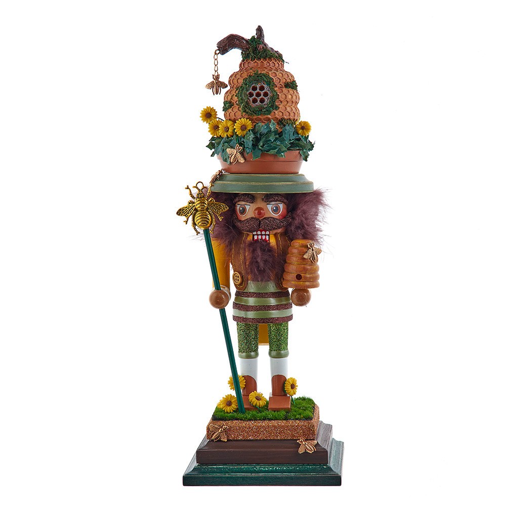 Kurt Adler HA0776 15" Hollywood Nutcrackers™ Bee Keeper Nutcracker