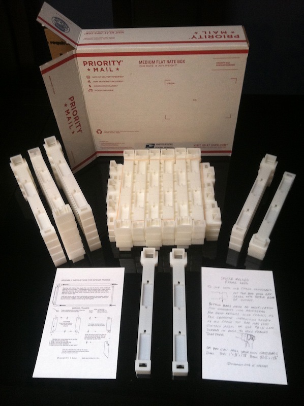 Bee Frame Plastic Ends Deep 9 1/8" 60 pc. Made in U.S.A.