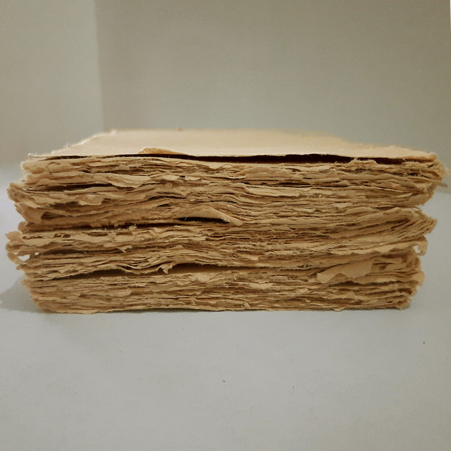 Handmade Paper -100 sheets - All Sizes - BROWN - Deckle Edge - Acid Free Natural