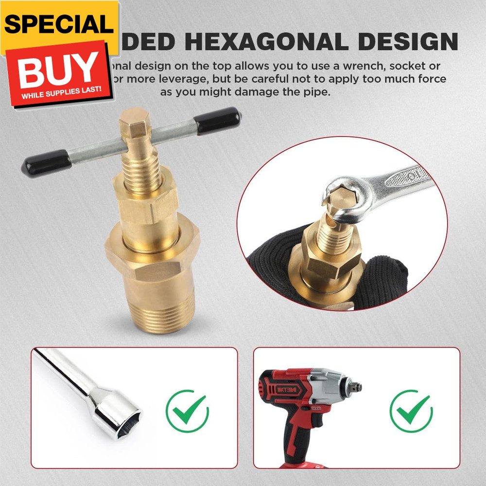 Compression Sleeve Puller Tool, Upgraded Hexagonal Head Design, Ferrule Puller P