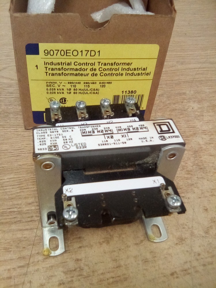 Square D 9080EO17D1 Industrial Control Transformer