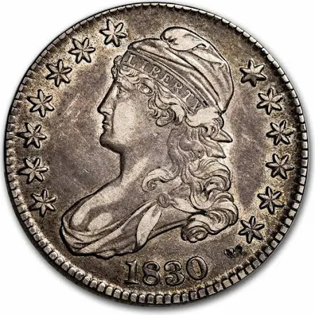 1830 Capped Bust Half Dollar XF