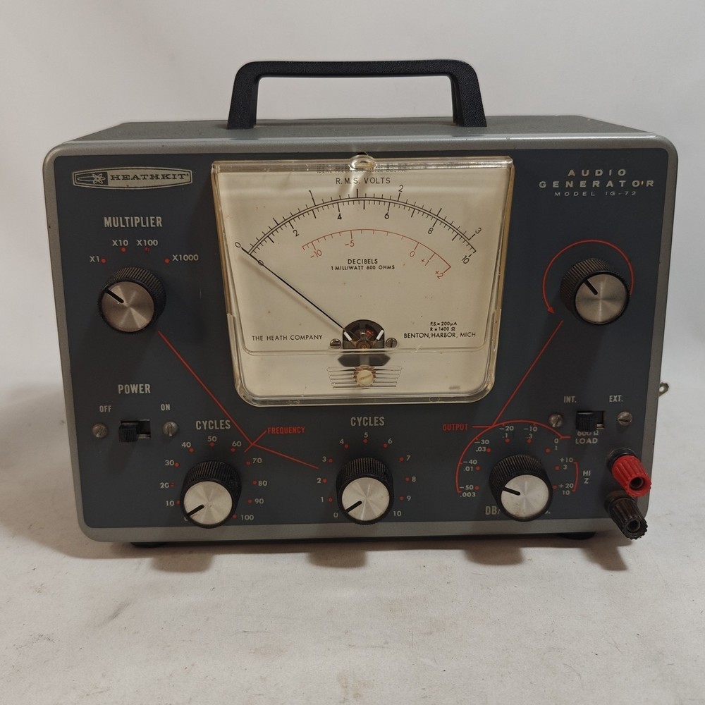 Heathkit IG-72 Audio Signal Generator Model IG-72 Working See Description