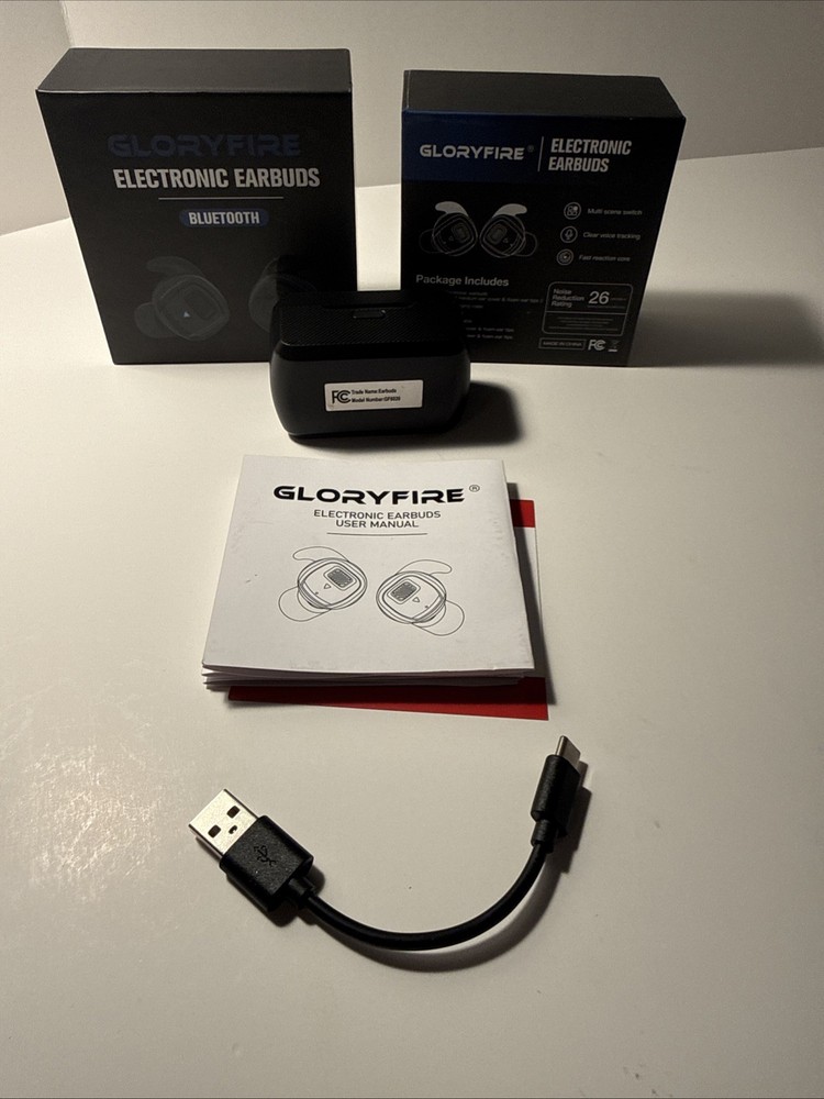 GLORYFIRE Electronic Earbuds Noise Cancelling Wireless Bluetooth Headphones