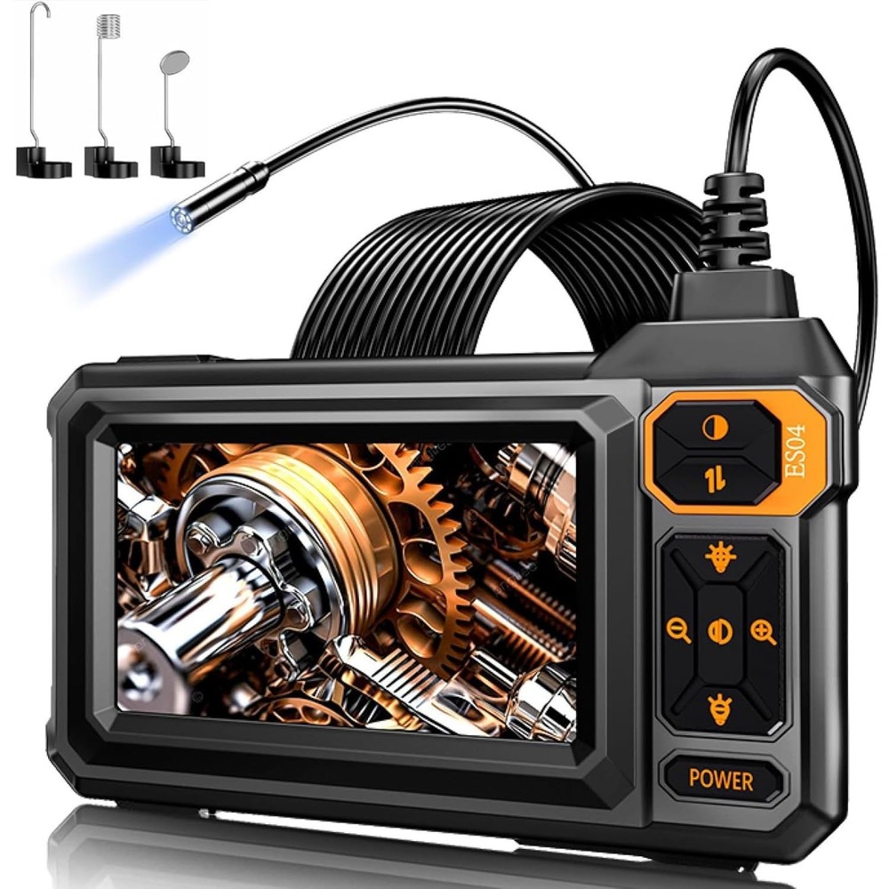 180° Rotating Endoscope with 16.5 FT Cable & 4.3" Display for Precise Inspection