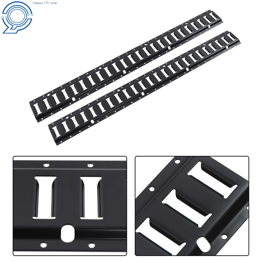 2 Pack 4' E Tie Down Rail Kit For Cargo Trailers Power Coated E-Tracks