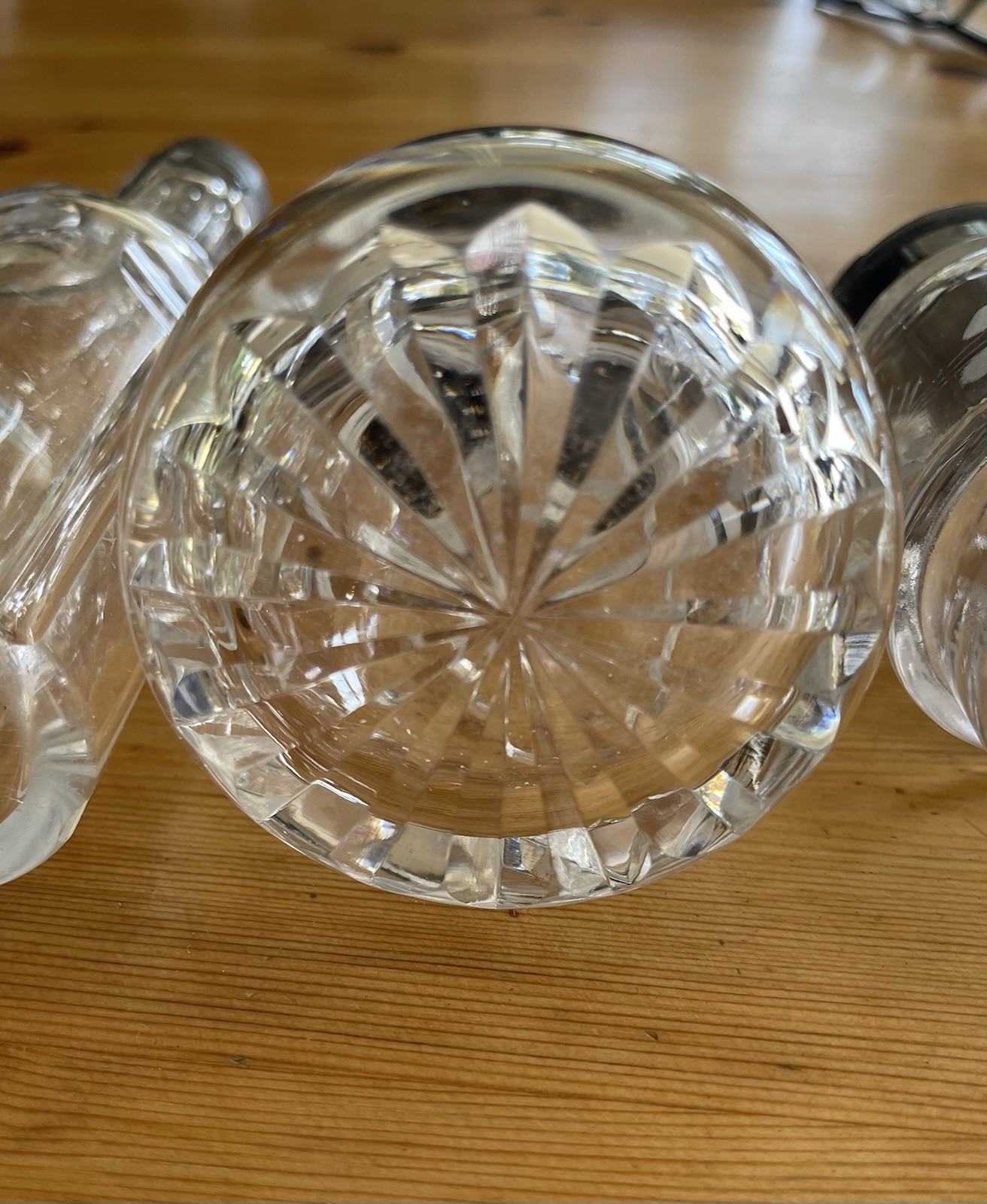 Lot of 5 Vintage/Antique Crystal Etched Condiment Shakers & Cruets Birks & Co...