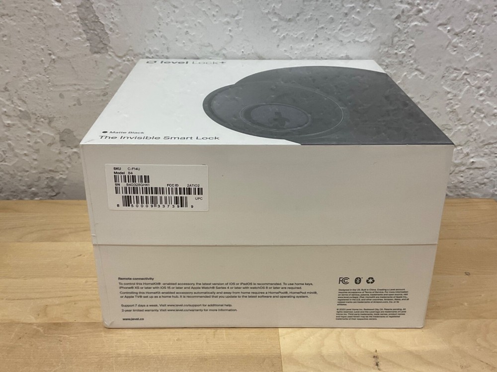 Level Lock+ Smart Lock - Matte Black - CF14U