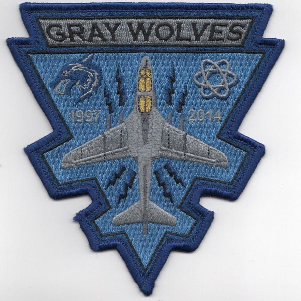 US NAVY VAQ-142 EA-6B PROWLER Decommissioning Patch (Tri/with NUKE ATOM)