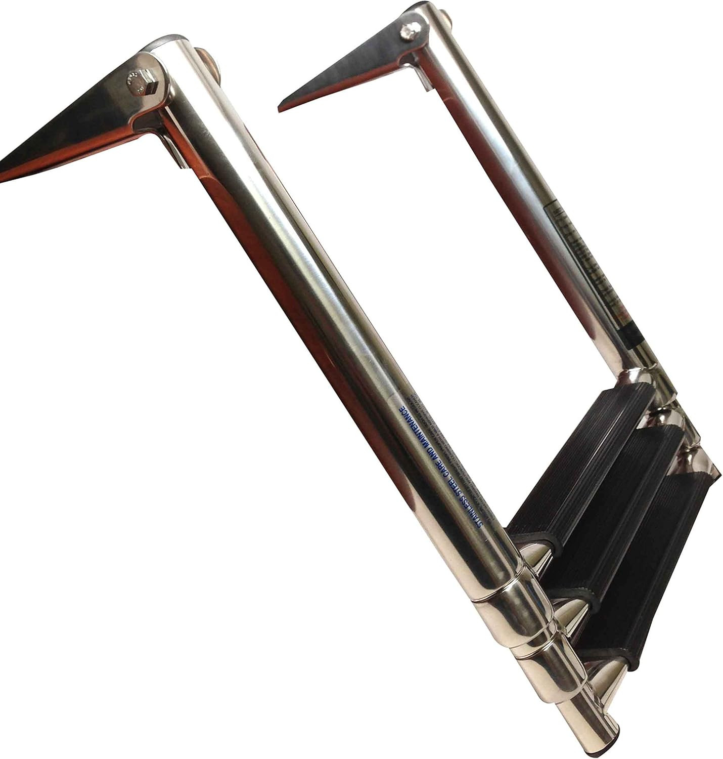 MARINE BOAT STAINLESS STEEL 3 STEP TELESCOPIC LADDER SWIM STEP over PLATFORM