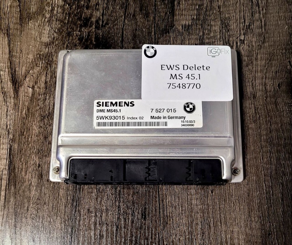 BMW MS45.1 SIEMENS DME E46 E39 E83 EWS DELETE PLUG  & PLAY WHOLE UNIT