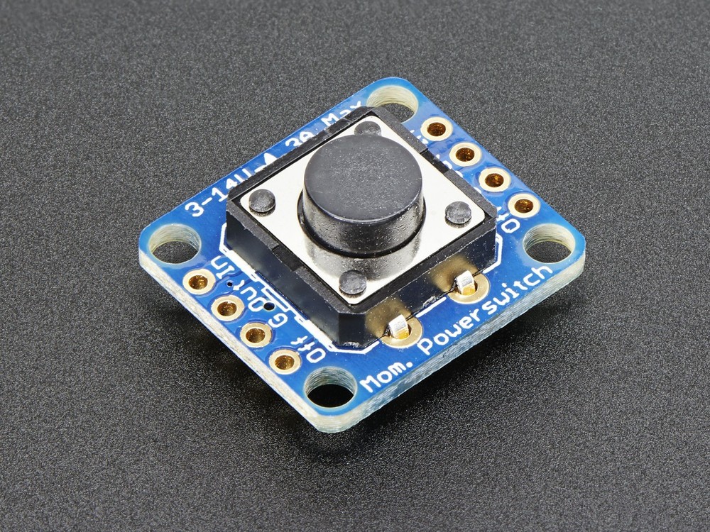 [ Adafruit ADA-1400 ] Push-button Power Switch Breakout