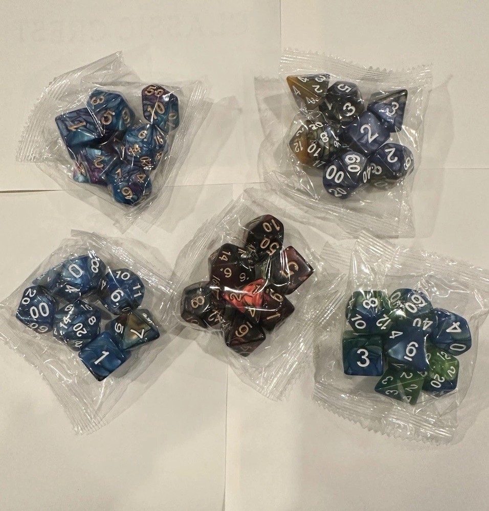 D&D Dungeons &Dragon 35 Piece Polyhedral Dice Sets