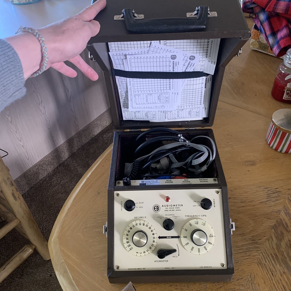 Eckstein Bros EB 350-1 Audiometer Unit Solid State Ansi-69 Ref Levels 350-1