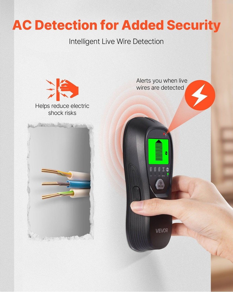 5-Level Wall Scanner with Audio Feedback for DIY Home Projects