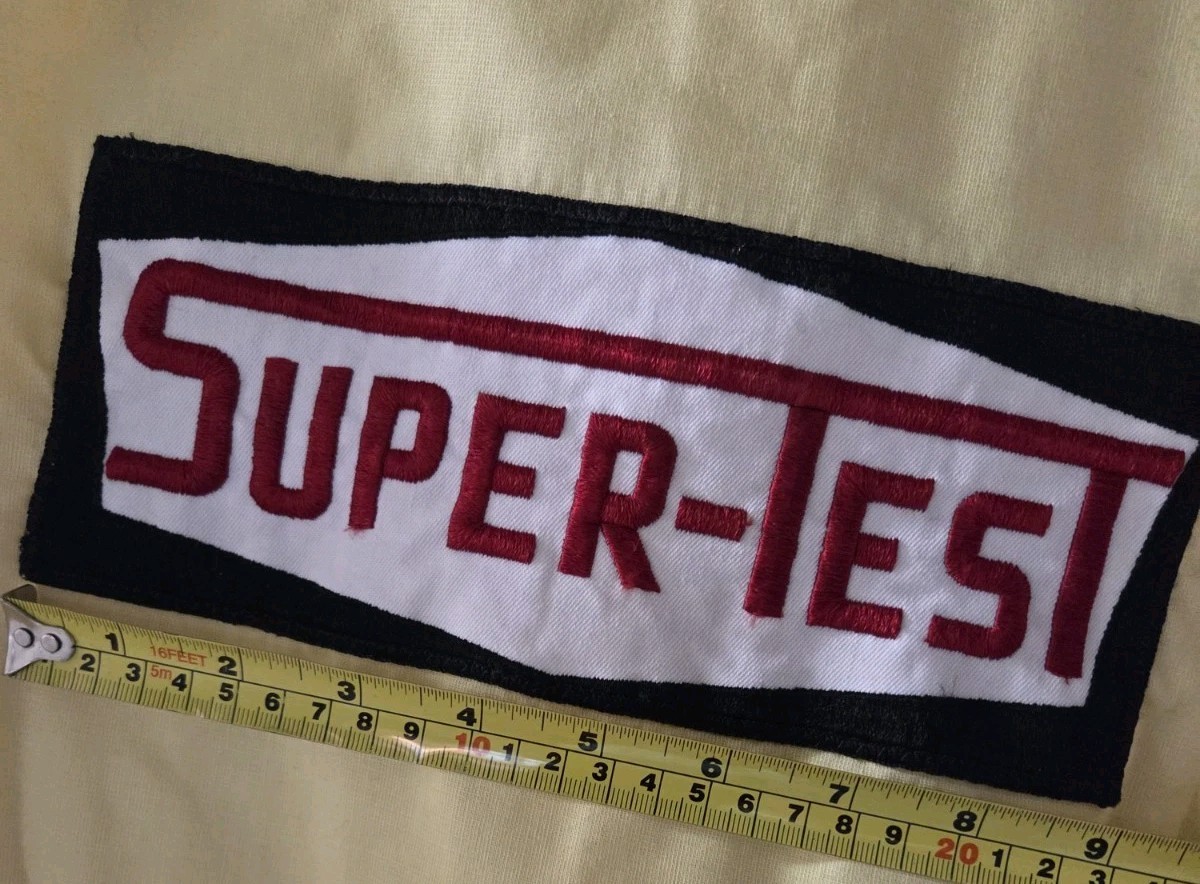 VINTAGE RARE SUPERTEST GASOLINE UNIFORM SHIRT GAS STATION MOTOR OIL