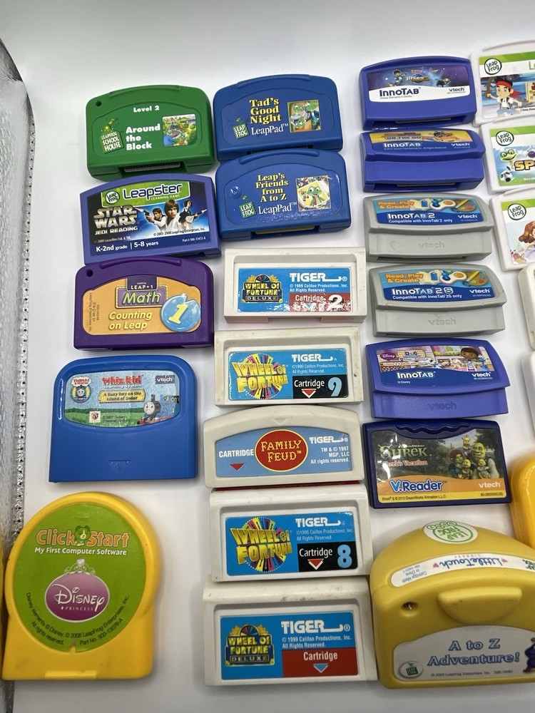25 Leap Frog, V Tech, Tiger Learning Games