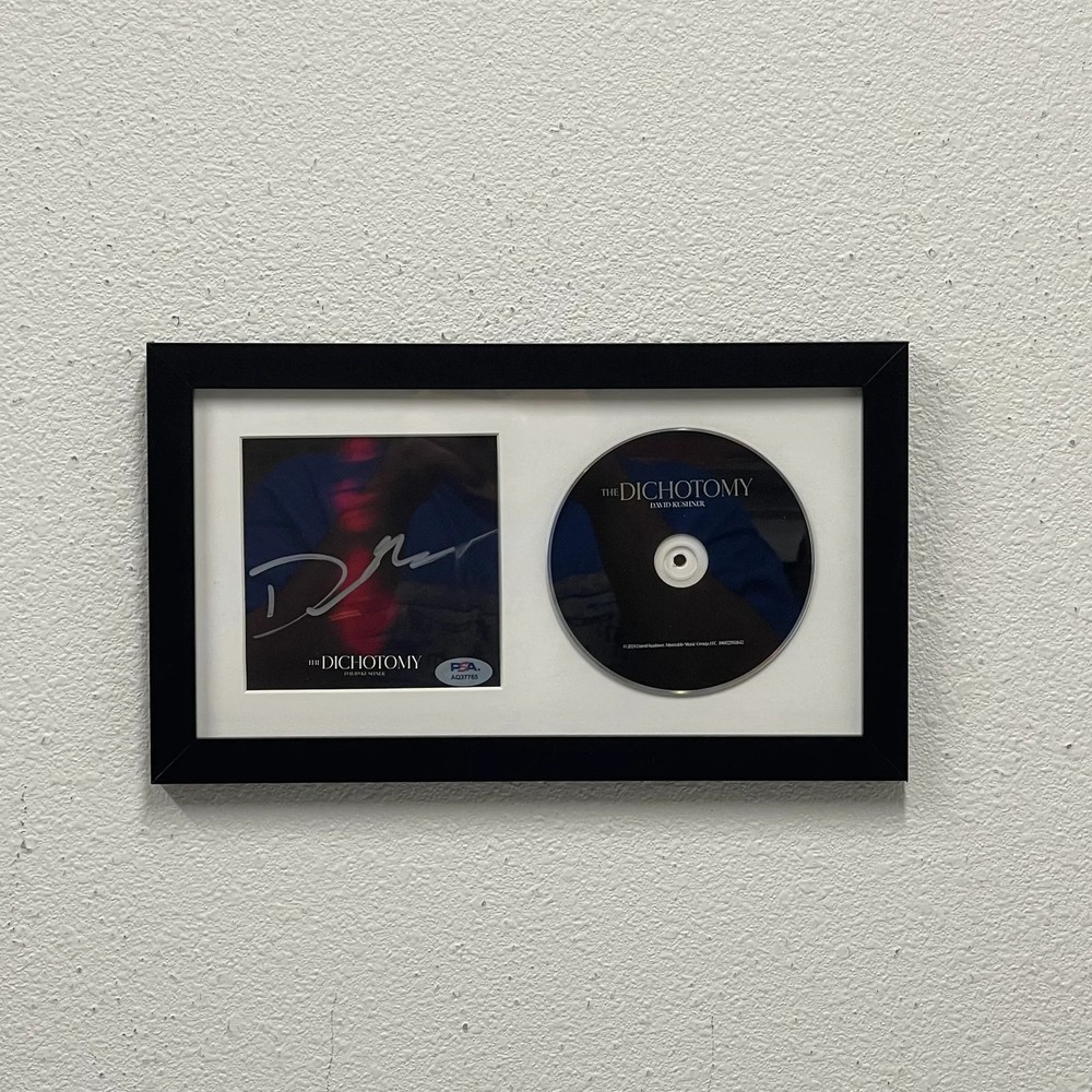David Kushner Signed CD Cover Framed PSA/DNA Autographed The Dichotomy