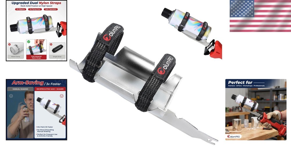 Ultimate Paint Mixing Attachment for 2”-4” Cans - Secure, Fast & Easy to Use