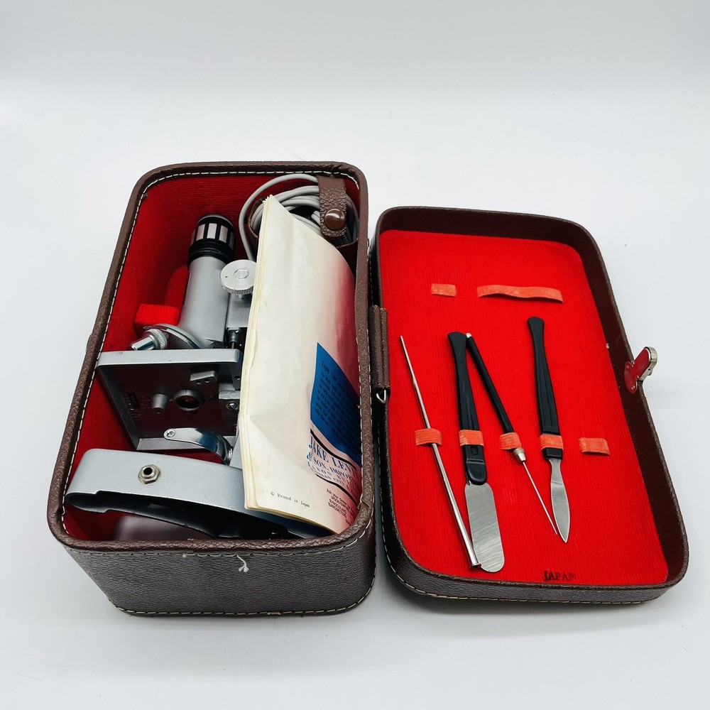 Phillip Barrilleaux Vintage Microscope Set With Tools