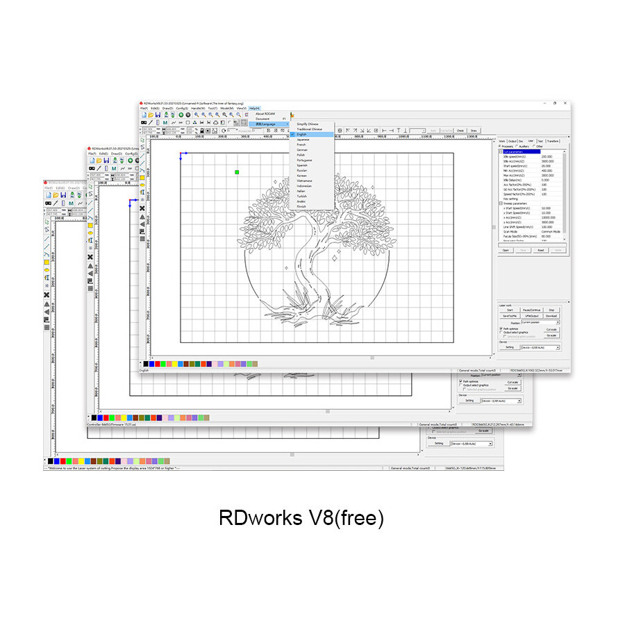Ruida RDC6445G-MOD5 Co2 Laser DSP Controller System for Cutting and Engraving