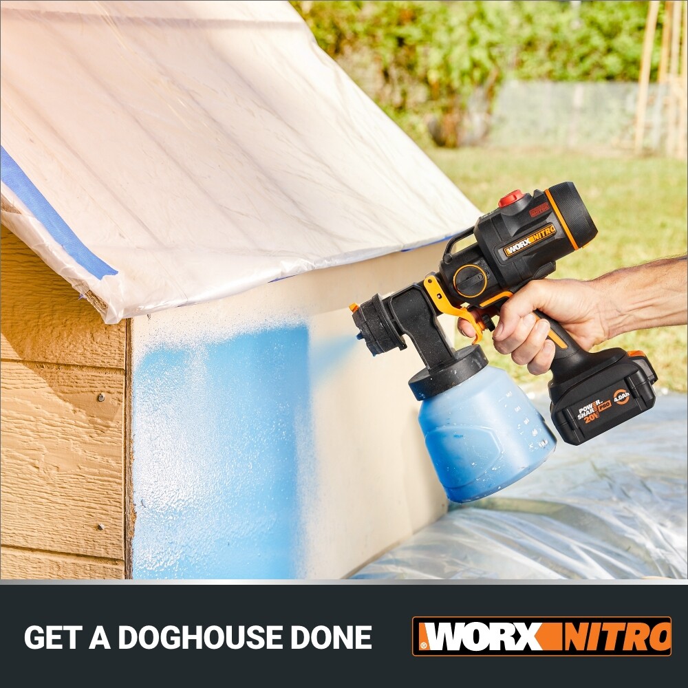 WX020L WORX Nitro 20V Cordless Paint Sprayer with Brushless Motor