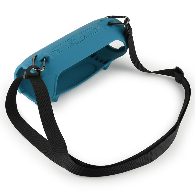 For JBL charge5/5 WiFi Bluetooth Speaker Silicone Protective Case+Shoulder Strap